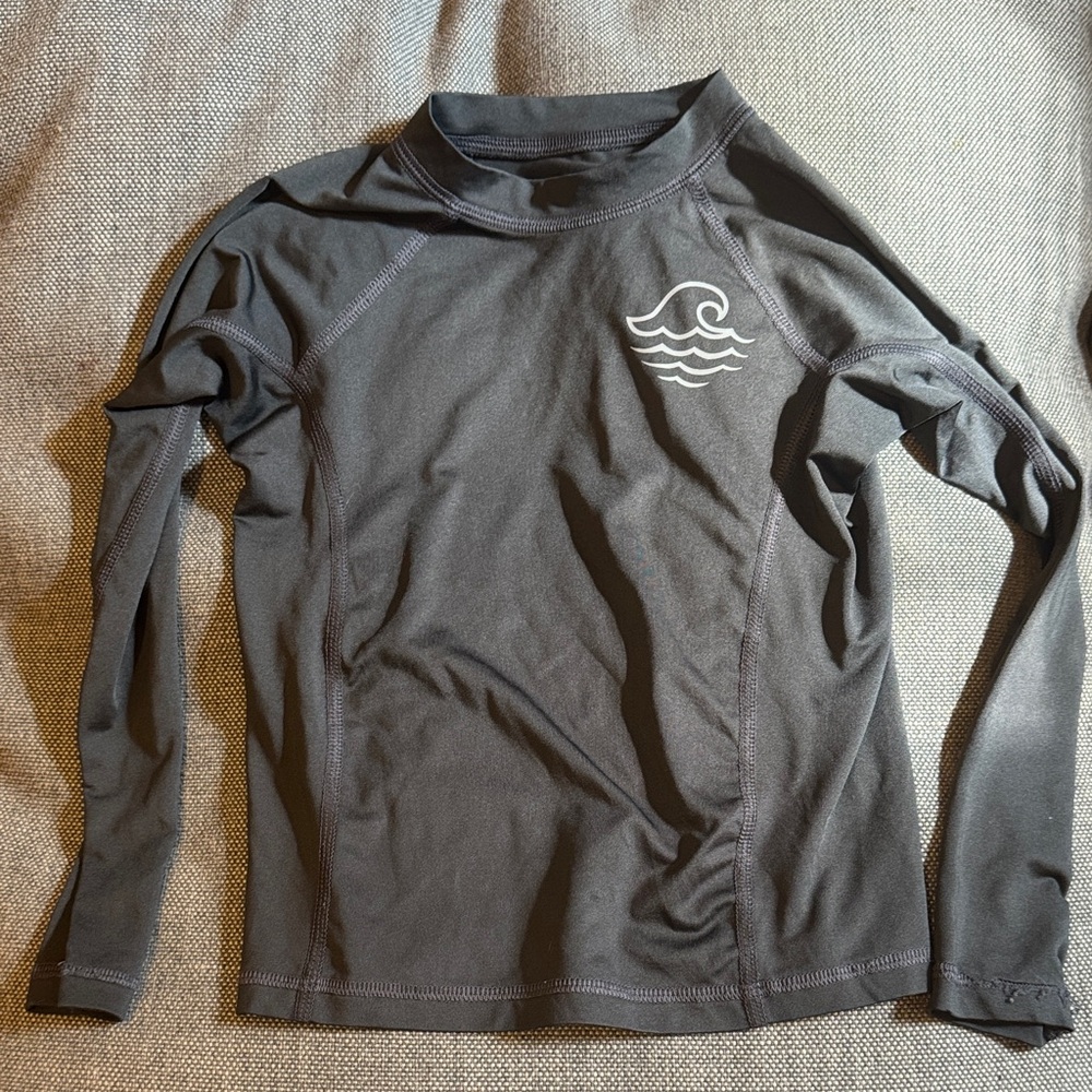 Gray Long Sleeve Rash Guard